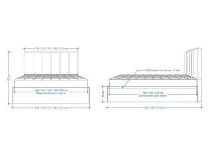 Кровать Lonax Милана велюр Dolly-1 160х190
