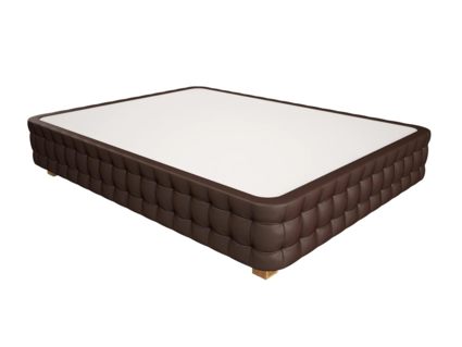 Кровать Mr.Mattress Twin Box экокожа Brown 80х190