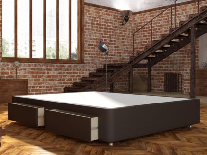 Кровать Mr.Mattress Site Box экокожа Brown 243