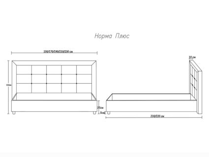 Кровать Димакс Норма + Сапфир 120х200