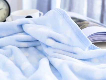 Покрывало Софи де Марко Тедди (голубое) 100х150