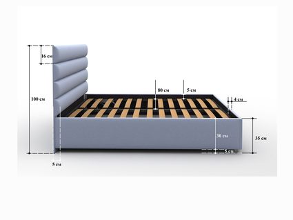 Кровать Sleeptek Premier 4 Велюр 50 (с подъемным механизмом) 271