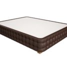 Кровать Mr.Mattress Twin Box экокожа Brown 180х190