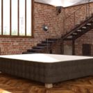 Кровать Mr.Mattress Twin Box экокожа Brown 90х195