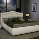 Кровать Sleeptek Premier 6 Экокожа White 160х200